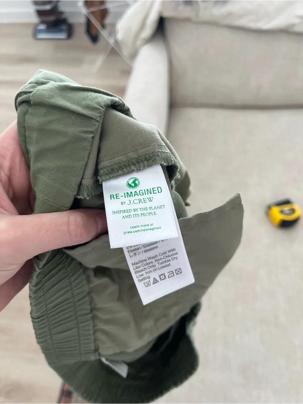 J. Crew Pull On Short in Lightweight Chino in Green Size Small